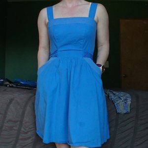 Speechless Blue Apron Tank Dress W/Pockets Sz 5/S